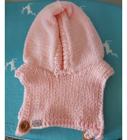 Çocuk Balaklava, Kışlık Çocuk Şapkaları , El Yapımı Kemzey Handmade Balaclava (Somon)