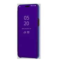 Oppo A5s / A7 Aynalı Kapaklı Lüx Kılıf (Mavi)