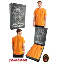 Galatasaray Orijinal Lisanslı Match Day T-Shirt Hediyelik Ahşap Kutulu (Sarı)