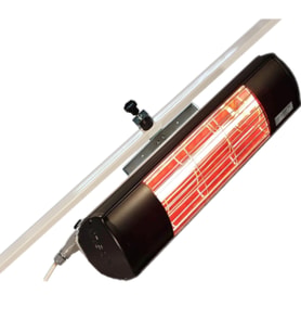 Goldsun Aqua GSU20 2000W Suya Dayanıklı Dış Mekan Elektrikli Şemsiye Tipi Infrared Isıtıcı (Siyah)