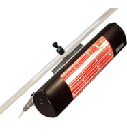 Goldsun Aqua GSU20 2000W Suya Dayanıklı Dış Mekan Elektrikli Şemsiye Tipi Infrared Isıtıcı (Siyah)