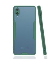 Galaxy A02 Kılıf Zore Parfe Kenarları Pastel Renk Silikon Kılıf (Yeşil)