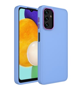 Galaxy A04S Kılıf Luna Dışı Soft Yumuşak İçi Kadife Kılıf (Lila)