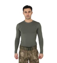 Micro Uzun Kol Asker Tişörtü - Askeri Malzeme (Haki)
