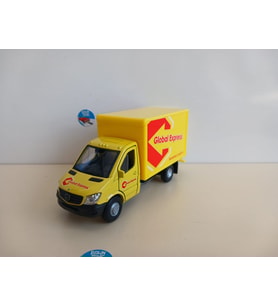 Mercedes-Benz Sprinter Kargo Metal Model Oyuncak Araba 12 Cm ( ÖZEL PLAKALI ) (Sarı)