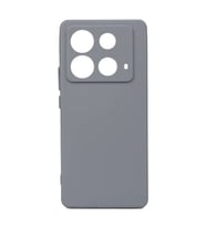 Kvy İnfinix Note 40 4G Biye Silikon Kılıf (Gri)
