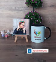 Okul Öncesi Öğretmeni Fotoğraflı Dekoratif Taş, Kupa Bardak Beyaz Hediye Öğretmenler Günü Hediyesi (Model 11)