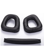 Logitech G35 G930 G430 F450 Kafa Bandı ve Kulaklık Pedi SET Kulaklık Pedi Süngeri Headband (Siyah)