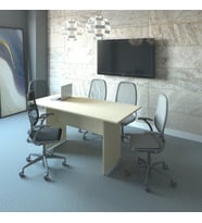 Vena Toplantı Masası 160x73x75 (18mm) (Akçaağaç Rengi )