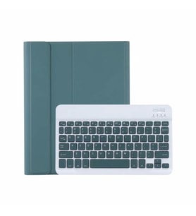 Apple iPad Pro 11 2. Nesil 2020 Kılıf Kablosuz Klavyeli Kılıf Mobax A2228 A2068 (Koyu Yeşil)