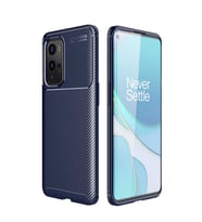 One Plus 9 Pro Kılıf Zore Negro Karbon Tasarım Silikon Kılıf (Lacivert)