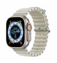 Apple Watch 38mm Zore KRD-75 Silikon Kordon (Krem)