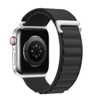 Microsonic Apple Watch Series 10 42mm Kordon Alps Spin Yeşil (Siyah)