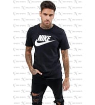 Nike Sportswear Clup Standart Kesim Siyah Erkek Spor Tişört (Siyah)