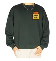 UNİSEX KİŞİYE ÖZEL BASKILI WAFERWEAR SWEATSHİRT (Yeşil)