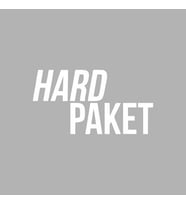 Hard Paket Araba Sticker siyah 16x9 CM (Beyaz)