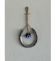 LUSNİKA NAL KAPI VE BALKON SÜSÜ (Gri-Kırmızı)