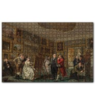 Cakapuzzle Eski Sanat Galerisi Yağlıboya Çizim  Puzzle Yapboz MDF (Ahşap) (500 Parça)
