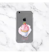 Iphone 6/6S Tasarım Kılıfları (103 Tasarım) (Gri - Pembe)