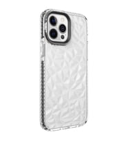 Uyumlu Model Apple iPhone 13 Pro Kılıf Bumper Şeffaf Buzlu Kapak (Siyah)
