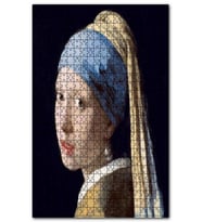 Cakapuzzle İnci Küpeli Kız Yağlıboya Resim Puzzle Yapboz MDF (Ahşap) (255 Parça)
