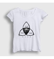 Presmono Kadın Sarı Connected V3 Dark T-Shirt 186489tt (Beyaz)