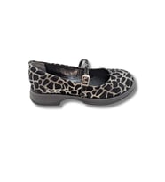 Allure - Şık ve Konforlu Kadın Leopar Desenli Babet - Allure - SİYAH - 39