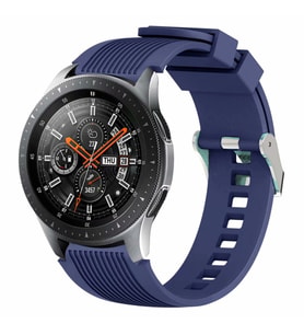 ​​Amazfit Pace GTR 2 2E Lite 47mm Kordon Çizgili Silikon Kordon (Lacivert)