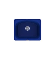 POLEX Cristalüx Granit Eviye P-OL60 Tezgah Altı Ve Tezgah Üstü Kare Mutfak Evyesi 60x49,5cm (Mavi)