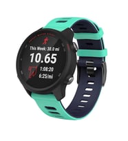 Xiaomi Watch S1 -S1 Active -Mi Watch -Watch Color 22mm Uyumlu Stride Çift Renkli Silikon Kordon (Beyaz - Lacivert - Turkuaz)