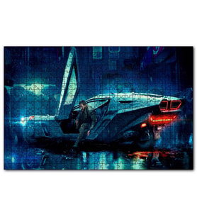 Cakapuzzle Bıçak Sırtı Ryan Gosling ve Aracı Görsel  Puzzle Yapboz MDF (Ahşap) (1000 Parça)