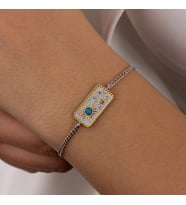 Unisex Adelfa Gümüş Bileklik (Rose)