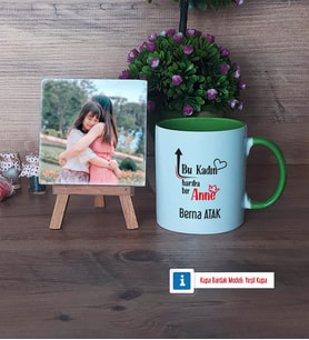 Harika Anne Fotoğraflı Dekoratif Taş, Kupa Bardak Beyaz Hediye (Model 14)