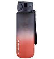 Uzspace FiftyFifty 1000ml BÜYÜK BOY Çift Renk Softtouch FF Collection Tritan Su  (Siyah-Kırmızı)