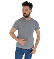 Erkek V Yaka Tişört Penye BGL-ST02801 (Gri)
