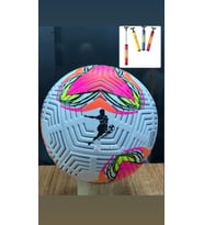 Dikişli Futbol Topu A Kalite 5 Numara Şişirme Pompası Hediyeli (Pembe)