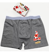 Erkek Yılbaşı Hediyesi Haydi Dansa Baby Boxer (Gri)