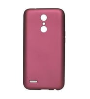 LG K8 Kılıf Maximum Kamera Korumalı Mat Soft Silikon Kılıf (Mürdüm)