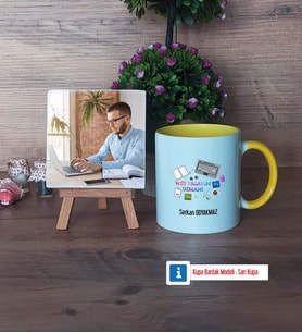 Web Tasarım Uzmanı Fotoğraflı Dekoratif Taş, Kupa Bardak Beyaz Hediye (Model 7)