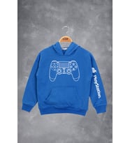 Toontoy Erkek Çocuk Konsol Baskılı Sweatshirt (Saks)