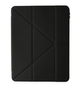 İPad 10.Nesil iPad 10.9 Uyumlu Standlı Kalemlikli Tablet Kılıfı 5 Kullanım Modu (Siyah)
