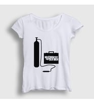 Presmono Kadın Sarı Cgun Film No Country For Old Men T-Shirt 247909tt (Beyaz)