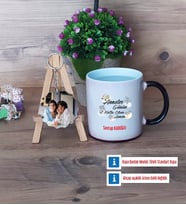 Anneler Günü Hediyesi Kupa Bardak Beyaz ve Fotoğraflı Ahşap Anahtarlık Hediye (Model 9)