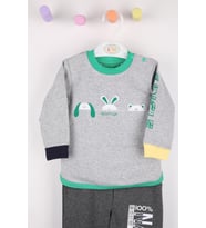 Begisa Kız Erkek Bebek Çocuk Eşofman Takımı 00100 (Yeşil)
