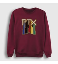 Presmono Unisex Beyaz Vintage Pentatonix Sweatshirt 75799tt (Bordo)