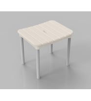Primanova Okaliptus Banyo Taburesi Çok Amaçlı Tabure (Bej)
