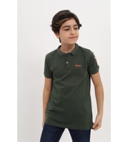 Toontoy Erkek Çocuk Nakışlı Tişört (Haki)