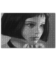 Cakapuzzle Leon Mathilda Natalie Portman Dijital Çizim  Puzzle Yapboz MDF (Ahşap) (500 Parça)
