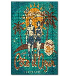 Cakapuzzle Güneş Deniz Palmiye Tatil Görseli Puzzle Yapboz MDF (Ahşap) (1000 Parça)