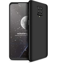 Redmi Note 9 Pro Kılıf Kamera Korumalı 360 Tam Koruma Ays (Siyah)